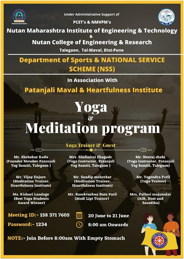 Yoga & Meditation Program, NCER