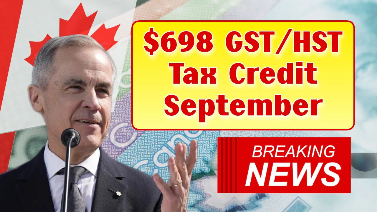 $698 GST/HST Tax Credit September